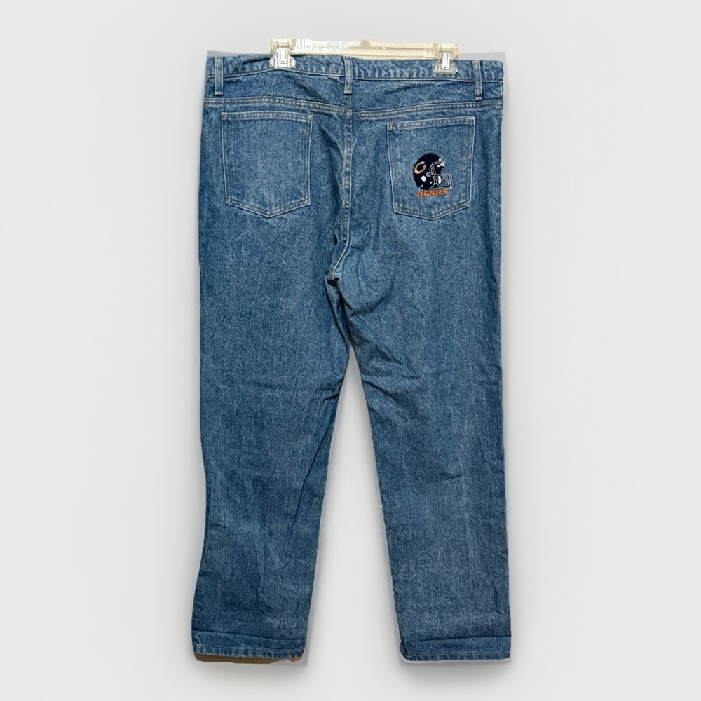 VTG Chicago Bears SLogos‎ Jeans Men's 38x29 NFL Embroidered Denim Football Pants